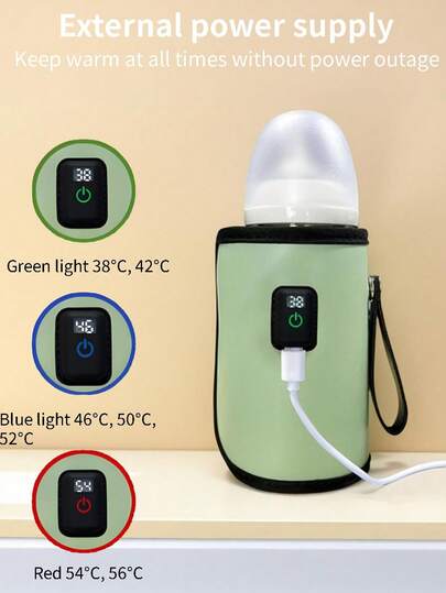 1 款可折叠保温器，7 档温度设定，多种温度调节，方便携带。包含一根 Type-C 数据线（注意：无内置电池，需要外接 5V/2A 电源。购买前请查看前 5 张照片，确认是否购买。主要用于保温，不用于快速加热）