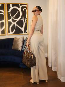 Melissa Matos Bộ đồ liền thân thời trang tối giản cho nữ mặc hàng ngày Áo liền quần vải lanh Áo liền quần kaki có túi Thường ngày làm việc Boho mùa hè Bộ đồ liền thân cho nữ Quần áo tập luyện cho nữ công sở thường ngày cho nữ Quần yếm mùa hè cho nữ Quần áo mùa hè Áo liền quần cài nút cho nữ Trang phục phương Tây Lễ hội cho nữ Boho Hippie Tiền cũ Bohemian - Màu Khaki - Xem 2