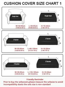 1PC Polyester Sofa Cushion Cover Geometric Stretch Living Room Sofa Cover Non-Slip Home Sofa Protective Cover - Multicolor - View 3