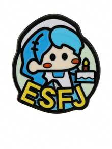 1 件装 16 型个性化 MBTI 徽章创意个性化职业个性化测试别针背包配件 - 彩色 - 查看 19