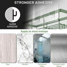 Mensola portaoggetti da doccia, confezione da 5, mensole nere senza foratura, mensola portaoggetti autoadesiva per il bagno, accessori per la doccia, porta shampoo a parete