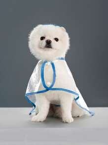 Transparent Plastic Dog Raincoat, Fashion Rain Cloak For Medium & Small Pet Dogs