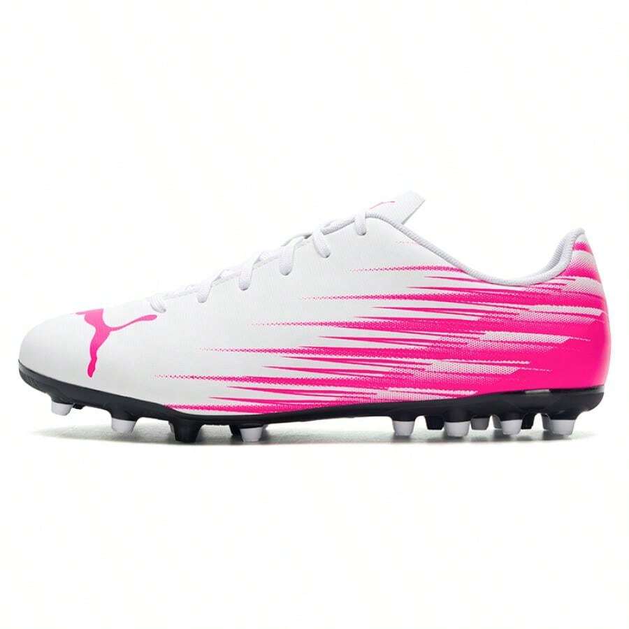 Puma ATTACANTO II MG Men's Football/Soccer Shoes For Match, Training, Indoor & Outdoor With MG Spikes - Puma White-pink - View 1