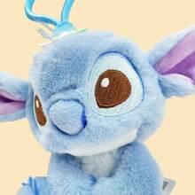 MINISO Stitch Plush Toy Keychain, Soft Fur With Iconic Big Ears, An Eye Catching Companion For Keys And Bags, Suitable As A Birthday Gift For Friends (1 PC) - Blue - View 4