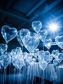21/42pcs Transparent Love Latex Balloons, No Power Required, Holiday Party Decorations, Perfect For Birthdays, Weddings, Valentine's Day, Bachelor Party Decorations, Anniversaries, Theme Event Decorations, Engagement Ceremony Decorations,Opening Ceremony, Graduation Season, Home Decoration, Balloon Arrangement, Balloon Party, Photography Props Sign-In Photo Atmosphere Background, Photo Props Still Life Decoration