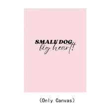 1 pieza Pintura de óleo en lienzo con arte de pared de estilo moderno, líneas abstractas rosas y perro salchicha con texto, decoración de pared para dormitorio, sala de estar, comedor, cocina, estudio, pasillo, dormitorio, regalo ideal para amigos