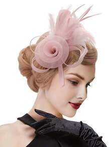 1 Stück Tee Party Fascinator Hut für Frauen, Kentucky Kopfschmuck, Derby Pillbox Kirchenhut für Hochzeit