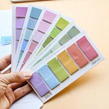 6-Style/Pack, 120pcs/Style Gradient Color Memo Notes, Message Sticky Notes, Colorful Series, Small Memo Pad, Macaron Colors, Reusable Note Sheets School Supplies, Back To School