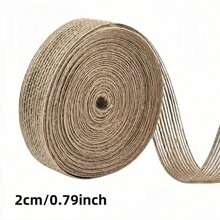 10M/Roll 6mm-50mm Mesh Burlap Trim Natural Jute Burlap Ribbons Vintage Rustic Linen Ribbon DIY Craft Gift Wrapping Wedding Decora