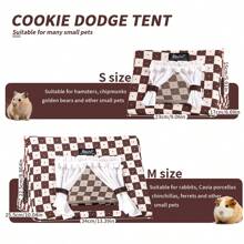 ITANDME Meerschweinchen Unterschlupf mit Vorhang ohne Boden Kaninchen Bett Kaninchenbetten leicht zu reinigen & stabil Igel Bett Kleintier Bett für Frettchen Eichhörnchen Chinchilla Hamster Maus Ratte