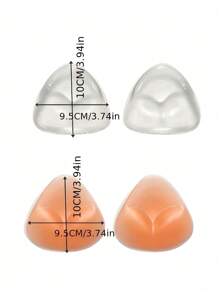 Transparent Invisible Thickened Silicone Bra Inserts For Bikini – Waterproof, Sweatproof, Push-Up Pads For Small Breasts To Enhance Fullness