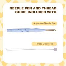 1 Set DIY Punch Needle Stickerei Starterset mit Rose, handgemachtes Bastelset beinhaltet Stickrahmen, Stoff, Zauber-Stick-Pen Set, Zuhause Malerei Deko 20x20cm/7.87x7.87inch