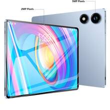 Qetupa 10.1英寸安卓14平板电脑，4GB RAM + 64GB ROM，MTK 6755四核1.3GHz处理器，高清(1280x800) IPS触摸屏，蓝牙5.2和802.11ac WiFi 5，GPS，2MP前置摄像头和5MP后置摄像头，6000mAh大容量电池，不支持SIM卡（S3-1） - 藍色 - 查看 9