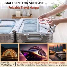 10 pièces Cintres de voyage pliables - Cintres pliants et pliables portables accessoires de voyage légers Séchoir à vêtements pliable Support de séchage pour école et maison