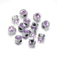10 Stücke/Packung doppelseitige Strass-Perlen, 11mm, Multi-Stil glitzernder Diamant Lässig DIY Schmuckperlen, geeignet zum Herstellen von Armbändern, Halsketten, Anhängern, Accessoires