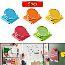 10 Stücke/5 Stücke Magnetische Büro- & Kühlschrankklammern - Farbenfroher Mehrzweck-Dokumentenorganisator, geeignet für Zuhause und Küche, perfekte Weihnachtsgeschenkidee