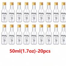 5/20/60/100PCS Mini Liquor Bottles – Versatile & Portable Plastic Containers With Airtight Seal For Spirits, Juices & Sauces – Leak-Proof, Shatterproof Plastic Mini Bottles With Airtight Latch Caps: 0.85oz/1.7oz/3.3oz/5oz Reusable Hand Washable Containers For Food Contact, Party & Wedding Favors Thanksgiving, Halloween, And Christmas Are Applicable