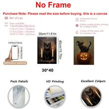 2 pièces Impression murale d'art chat noir pour Halloween, décoration d'horreur, décoration de maison de campagne sombre, impression gothique d'Halloween, impression cœur sorcière, cadeau chat lady Halloween, art mural, affiches, art mural avec cadre pour salon, chambre à coucher, bureau, etc. - Parfait pour les vacances, murales, affiches, cadeaux d'anniversaire, cadeaux de remise des diplômes! Fait de canevas (cadre en option)