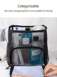 1 Women's Hanging Wash Bag, Portable Large Capacity Travel Storage Bag With Hooks, Waterproof Cosmetics And Toiletries Storage Box, Bathroom Shower, Essential Beach Bag For Vacation Cruises, Beach Skincare Products, Beach Towel Storage Bag, Beach Accessories, Beach Supplies, Vacation Bag, Essential Summer Vacation Tote Bag Toiletries Bag Travel Toiletry Bag Shower Bag Waterproof Bag For Women Packing Cubes Travel Essential Cruise Essentials Vacation Essentials