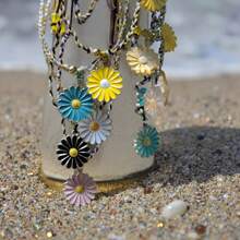1 Pc Bohemian Woven Daisy Bracelets For Beach & Graduation Trips – Perfect For Gifting, Daily Wear, Bringing Luck & Good Wishes, Ideal For Beach Vacations & Graduation Parties
