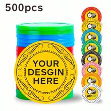 500 PCS 37mm Custom Thickened Plastic Coins Poker Chips Drink Token Decoration Award Coin Personalized Text Logo Poker Chips - Multicolor - View 10
