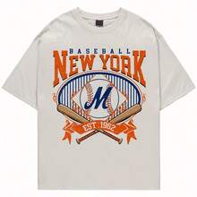 New York Vintage 90s Baseball Shirt, New York Baseball Team Retro Shirt, Mets Baseball Game Day Shirt, Mets Fans 1425MD8220G Classic Pure Cotton T-Shirt - The Perfect Blend Of Casual And Act, I For Everyday Wear And The Gym, A Warm Gift For Your HusbandWifetops For Wo, Clothes Wo,Vintage,Vintage Clothes Wo,Cotton,Summer Clothes Wo,Summer Tops Wo, Mujer, For Wo,Cute,Goth,Inawly,Red White And Blue,Camia,Ry,Ing,Graphics Woman T Shirts,Retro,Embroidered,Casual,Tops,Graphic S,Graphic S Wo,Musera,Beach,S - 白色 - 查看 1