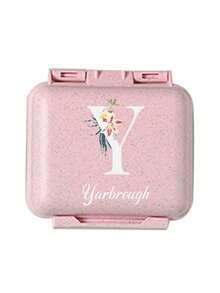 Caja de pastillas compartimentada personalizada, estuche de pastillas a prueba de humedad, organizador de pastillas de viaje para el bolsillo, caja de pastillas portátil, organizador de pastillas para personas mayores con compartimentos grandes, organizador de pastillas pequeño para bolso o bolsillo, adecuado para actividades al aire libre, viajes de negocios y recordar a las personas mayores que tomen la medicina a tiempo - Rosa - Ver 16