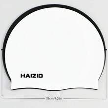 1 pieza Gorro de natación de silicona, antideslizante e impermeable, talla grande apto para hombres y mujeres