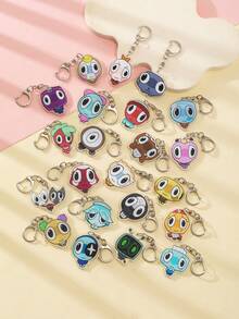 1 Pc Acrylic Cute Cartoon Cute Big Head Dandy'S World Purple Video Game Theme Keychain Pendant Backpack Ornament/Bag Accessories/School Bag Accessories/Purse Pendant/Friend's Gifts Car Accessories Bag Charm Backpack For School Goth Y2k - Multicolor - View 11