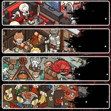 Miniature Horror Scene Stickers, Cute Stackable Landscape Sticker House, Halloween Miniature Horror Scene Stickers, Phone Stickers, Cute Stickers, Massive Sticker Collection, Back To School Gifts And Halloween Party Gifts - Multicolor - View 9