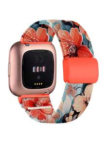 أربطة مطاطية متوافقة مع أربطة Fitbit Versa 2/أربطة Fitbit Versa 2 للسيدات/أربطة Fitbit Versa، مع إبزيم مغناطيسي، أربطة ساعة ذكية من نايلون ناعم ل- Fitbit Versa 2/Versa/Versa Lite/SE - ل- Versa 2 - مشاهدة 11