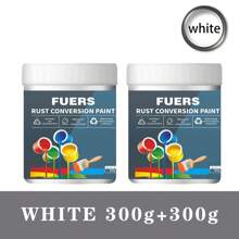Metal Anti-Rust Paint & Rust Conversion Paint Combo Set, Suitable For Indoor & Outdoor Metal And Rust-Affected Surfaces, Waterproof, UV-Resistant, Quick-Drying, For Covering & Repairing Rust On Metals, Multiple Colors, Safe & , Odorless, Available In 180g/300g/500g Sizes