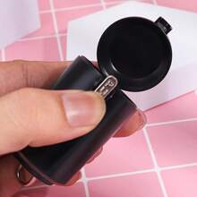 1 pieza Cenicero portátil de metal con forma asimétrica, adecuado para coche, dormitorio, sala de estar, regalos para hombres, Día de San Valentín, mujeres, artículos escolares, accesorios de fumar femeninos, almacenamiento de cigarrillos