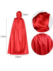 1 Stück Polyester Karnevalsthema Umhang - Unisex bodenlanger Kapuzenumhang, geeignet für Halloween, Weihnachten, Ostern, Thanksgiving, Geburtstagspartys - Cosplay und Party Kostümzubehör, ohne Federn, nicht elektrisch