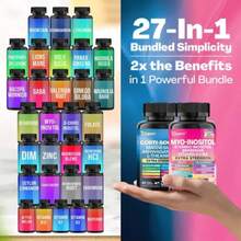 Shining Serenity Set - Zoyava Collagen & Cortisol All-In-One Multivitamin Combo - Made In USA With Extra Strength Ingredients,Soothe & Smooth Bundle - 其他 - 查看 6
