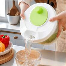 1pc Multi-Function Vegetable & Salad Spinner, Manual Kitchen Fruit & Vegetable Dehydrator Dryer,Kitchen Items For Ultimate Kitchen Efficiency With Cozy Fall& Winter Styles, Sink Side Hygienic Kitchen Tools