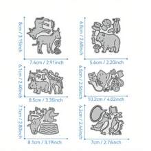 2025 Neuankömmling Tier Party Serie Metall Schneidematrizen für DIY Scrapbooking Kartengestaltung Schablonen Prägung Handwerks Dekoration