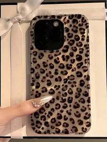 Luxury Leopard Print Texture Phone Compatible For IPhone 17/17 Pro/17 Pro Max, 16/16 Plus/16 Pro/16 Pro Max, 15/15 Plus/15 Pro/15 Pro Max, 14/14 Plus/14 Pro/14 Pro Max, 13/13 Pro/13 Pro Max, 12/12 Pro/12 Pro Max, 11/11 Pro/11 Pro Max, Easter Gift Idea Protective Phone Cover Full Body Drop Protection,Lowest Price Ever Stylish Shockproof Back Cases Shockproof, Non-Slip & Grip Phone - 1pc - 查看 1