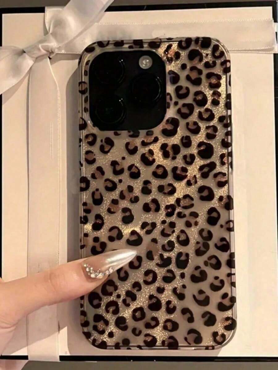 Luxury Leopard Print Texture Phone Compatible For IPhone 17/17 Pro/17 Pro Max, 16/16 Plus/16 Pro/16 Pro Max, 15/15 Plus/15 Pro/15 Pro Max, 14/14 Plus/14 Pro/14 Pro Max, 13/13 Pro/13 Pro Max, 12/12 Pro/12 Pro Max, 11/11 Pro/11 Pro Max, Easter Gift Idea Protective Phone Cover Full Body Drop Protection,Lowest Price Ever Stylish Shockproof Back Cases Shockproof, Non-Slip & Grip Phone - 1pc - 查看 1