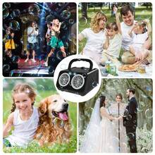 Black/White,Automatic Bubble Machine With 2 Fans 25000+ Bubbles/Minute,Electric Bubble Machine,Suitable For Various Scenes And Crowds Portable Bubble Machine For Outdoor And Parties, Weddings And Celebrations,Bubble Solution Not Included - màu đen - Xem 2