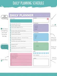 BUBU 1pc To Do List Notepad- Daily To Do CheckLists, Grocery Checklist, Daily Schedule Note Pad And More,Daily Task Planning Pad Back To School Supplies