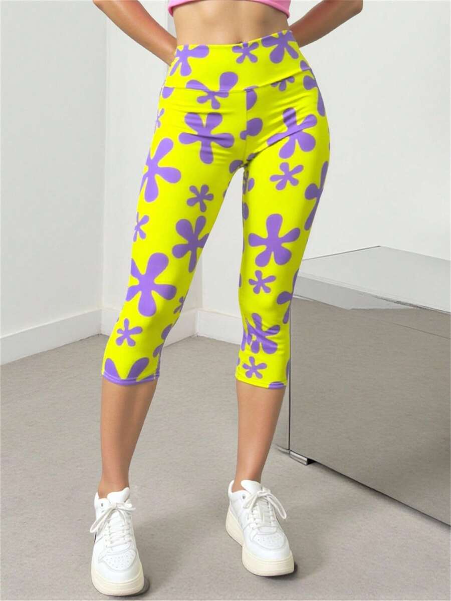 Leggings capri deportivos mujer estilo patricio | Tiro alto, moldeadores y cómodos. Ajuste perfecto, tela elástica y transpirable. Ideales para gym, yoga, running o uso diario. - Multicolor - Ver 1