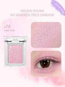 HOLIKA HOLIKA My Favorite Eyeshadow 78 TARO TUTU, Lightweight Blendable, Smooth Pressed Powder, Long-Lasting Pigment, Pocket-Sized, Finger Application, Non-Cakey, Touchup Anytime, Travel Essential, De-Puffing, 5-Minute Quick Makeup, Korean Cosmetics, 1.8g/0.06oz - 78 TARO TUTU - View 2