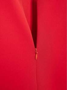 DEEKA Sweet Sleeveless Cropped Mini Ruffle Dress For Women, Spring/Summer - Red - View 6