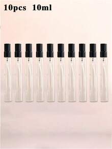 50 件套夏季旅行便携式电镀金喷雾香水分装瓶，5ml/10ml/3ml/2ml 容量香水样品瓶，细雾化妆品瓶，保湿喷雾瓶，香水分配工具，DIY 香水容器，送给家人和朋友的生日礼物，节日礼物便携且适合飞机 - 彩色 - 查看 16