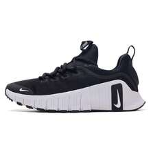 Nike Tenis atléticos Women's Free Metcon 6, livianos y cómodos, amortiguados para fitness y entrenamiento, FJ7126-001 - Blanco y Negro - Ver 1