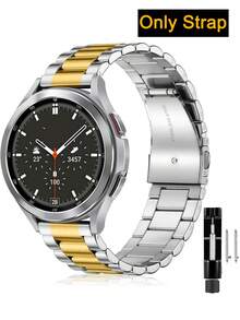 VA VA VOOM Correa de reloj de metal de liberación rápida de 20 mm/22 mm, ajustable, compatible con Samsung Galaxy Watch y otros modelos. Esta pulsera casual y de moda unisex es resistente al agua y transpirable, con una correa de color dorado. Es un accesorio ideal para relojes inteligentes, adecuado para uso diario, Día de la Madre, Día del Padre, deportes, regalos festivos, vuelta al cole, Cyber Monday, Navidad y talla grande. - Multicolor - Ver 14