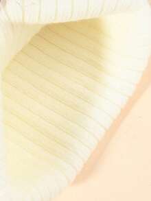 1 件装女婴纯色仿毛绒球针织帽，温暖简约，秋冬款 - 白色 - 查看 4