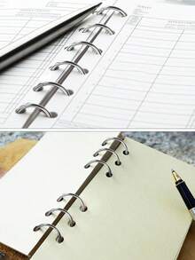 20pcs Loose Leaf Binder Rings, Key Chains, Key Rings, Outer Diameter 2cm, Inner Diameter 1.5cm, Wire Diameter 2mm, Suitable For Index Cards, Flash Cards, Notebooks, Photos, Scrapbooks, Home Office Supplies - Multicolor - View 6