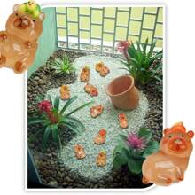 10/20/30 piezas Capibaras, Figuras de animales de resina, Mini Capibara, Figuras miniatura de Capibara luminosas de resina, perfectos para decorar tu escritorio, mesa, mini jardín o como regalo para amigos.